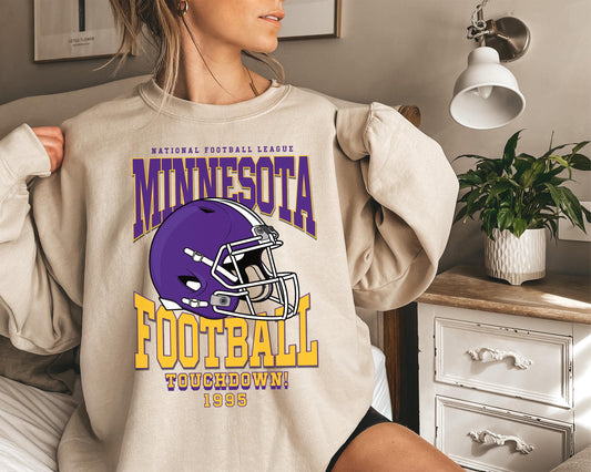 Minnesota Football Sweatshirt, Vintage Minnesota Crewneck, Retro Minnesota Sweatshirt, Minnesota Varsity Sweatshirt, Minnesota Longsleeve