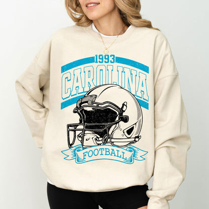 Vintage 90s Style Carolina Football Sweatshirt, Game Day Shirt, Carolina Team Football Shirt, Sunday Carolina, Sport Shirt,Carolina Football