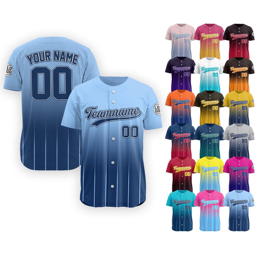 Custom Baseball Jersey With Team Name Number Logo, Personalized Baseball Jersey for Men Women Youth Kid, Blue Baseball Fans Baseball Lovers
