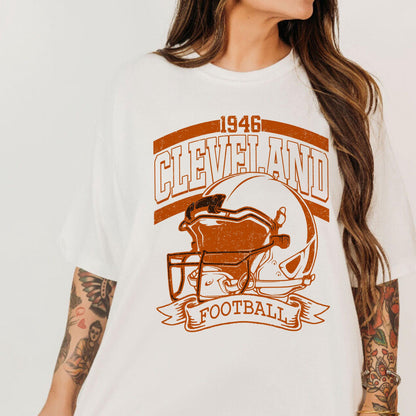 Cleveland Football Vintage Shirt, Trendy Sweatshirt Cleveland Football Fan Gift, Cleveland Game Day Shirt, Cleveland Sweatshirt