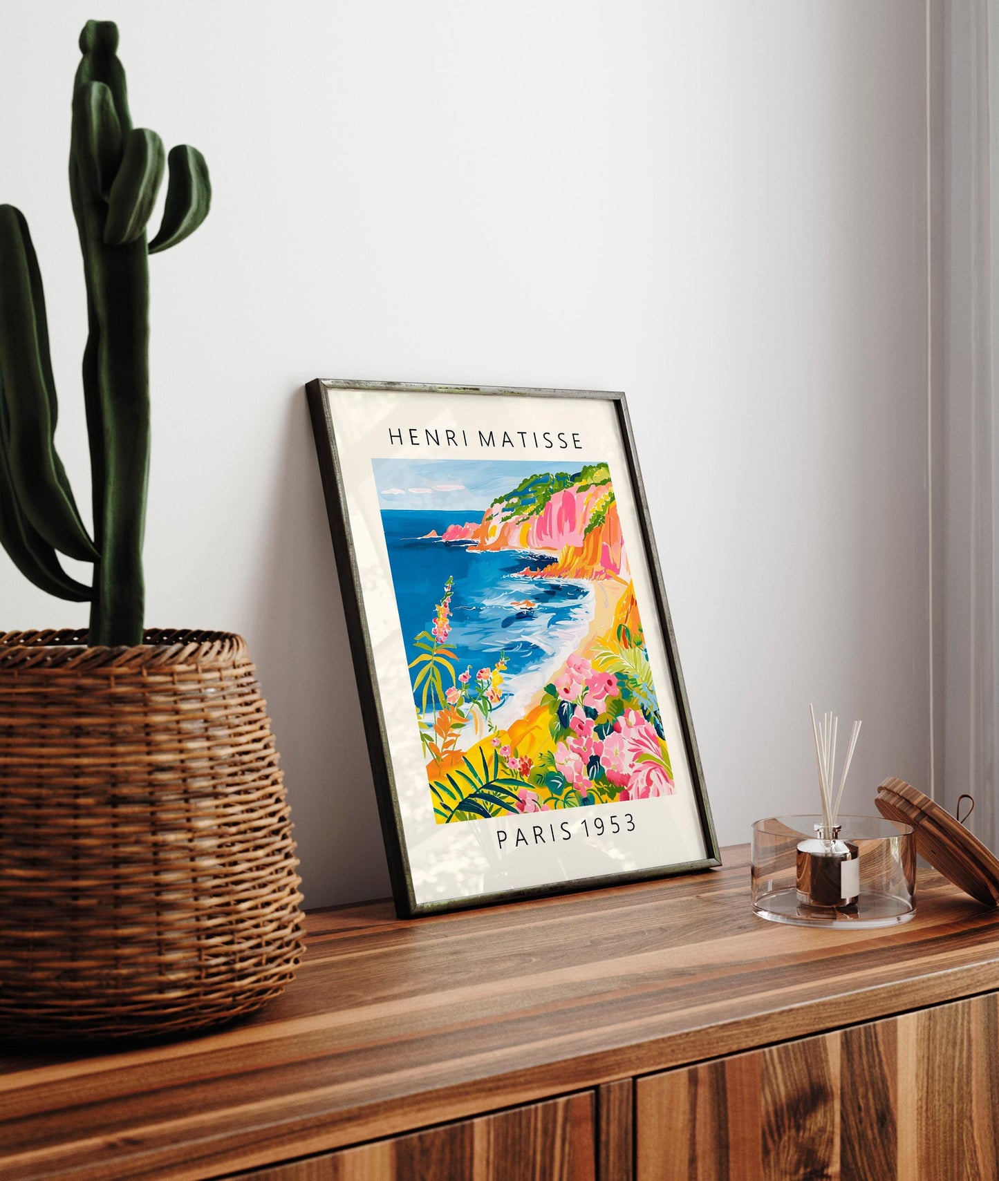 Henri Matisse Style Ocean Print: Beach House Wall Art