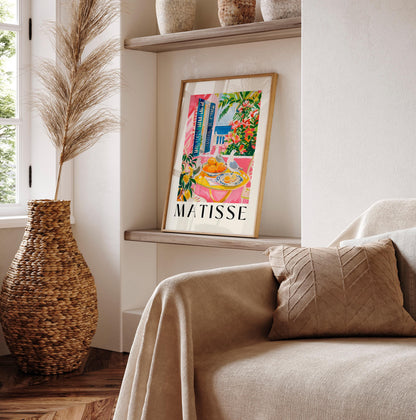 Matisse Style Seagull Art Print: Mid-Century Modern Beachy Decor