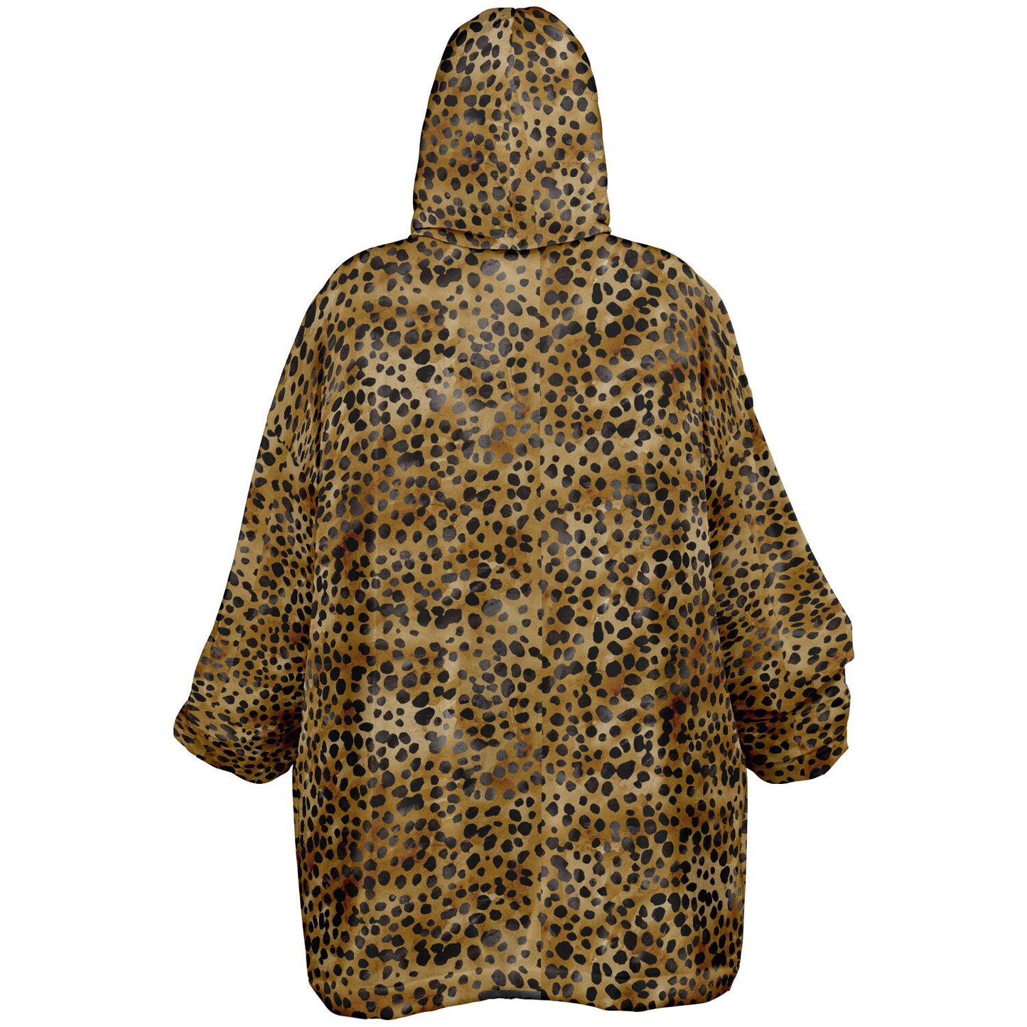 Unisex Cute leopard Print Snug Hoodie,Printed Hooded Blanket with Sleeves, Lounge Wear, All Over Print Hoodie, Birthday Gift,Christmas Gifts