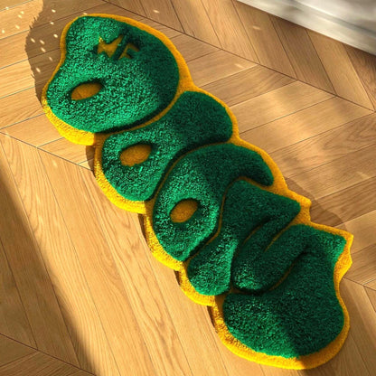 3D MF Doom Handmade Rug - Rap Music Decor (32")