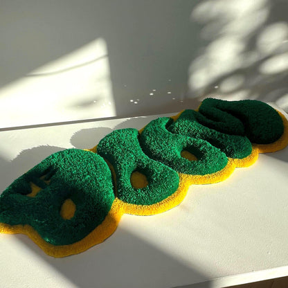 3D MF Doom Handmade Rug - Rap Music Decor (32")