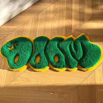 3D MF Doom Handmade Rug - Rap Music Decor (32")