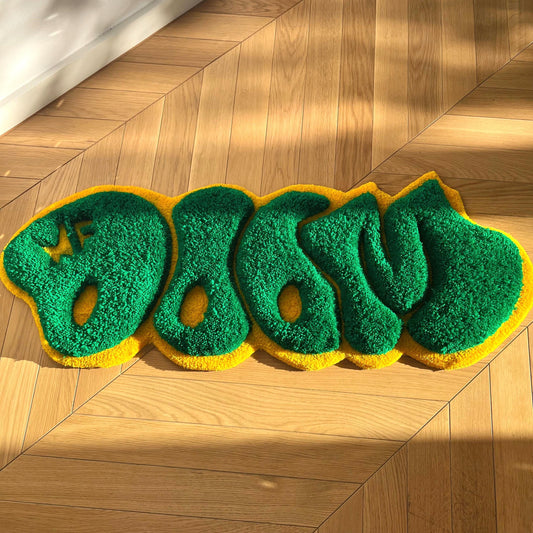 3D MF Doom Handmade Rug - Rap Music Decor (32")