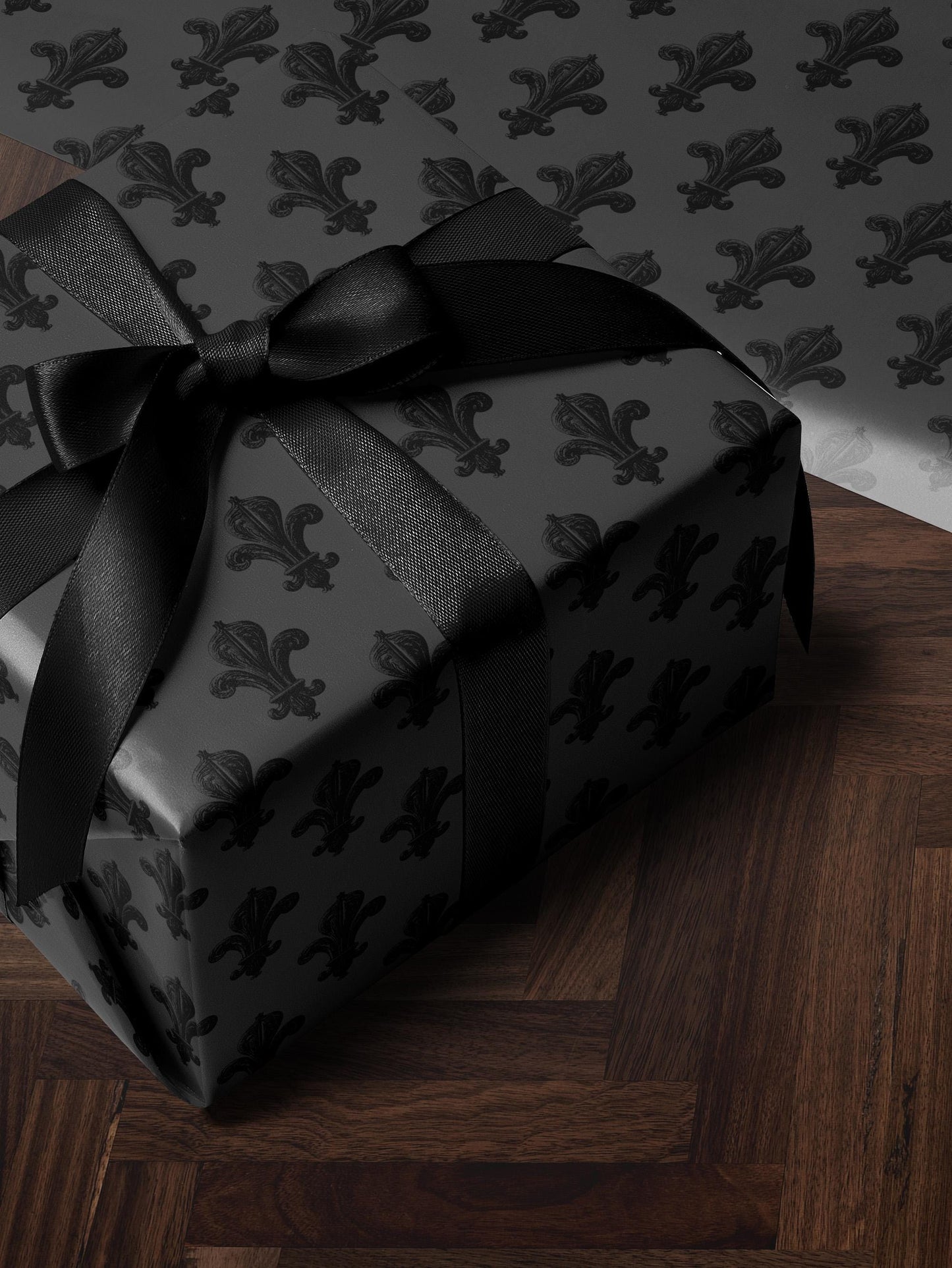 Fleur de Lis Wrapping Paper Birthday Gift Wrap French Design Elegant Gift Wrap Decorative Paper Unique Wrapping Paper Premium Gift Wrap