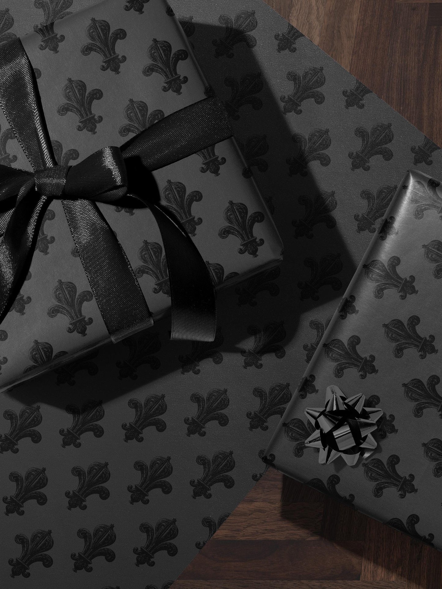 Fleur de Lis Wrapping Paper Birthday Gift Wrap French Design Elegant Gift Wrap Decorative Paper Unique Wrapping Paper Premium Gift Wrap