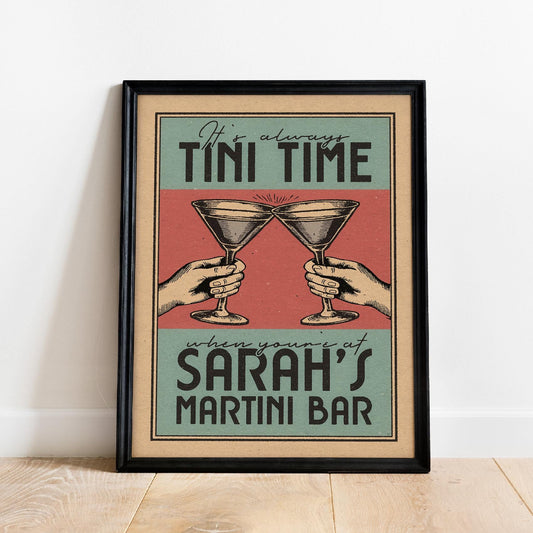Martini Poster, Martini Print, Martini Art, | Bar Cart Prints | Martini Bar Poster, Bar Decor, Cocktail Gift Poster
