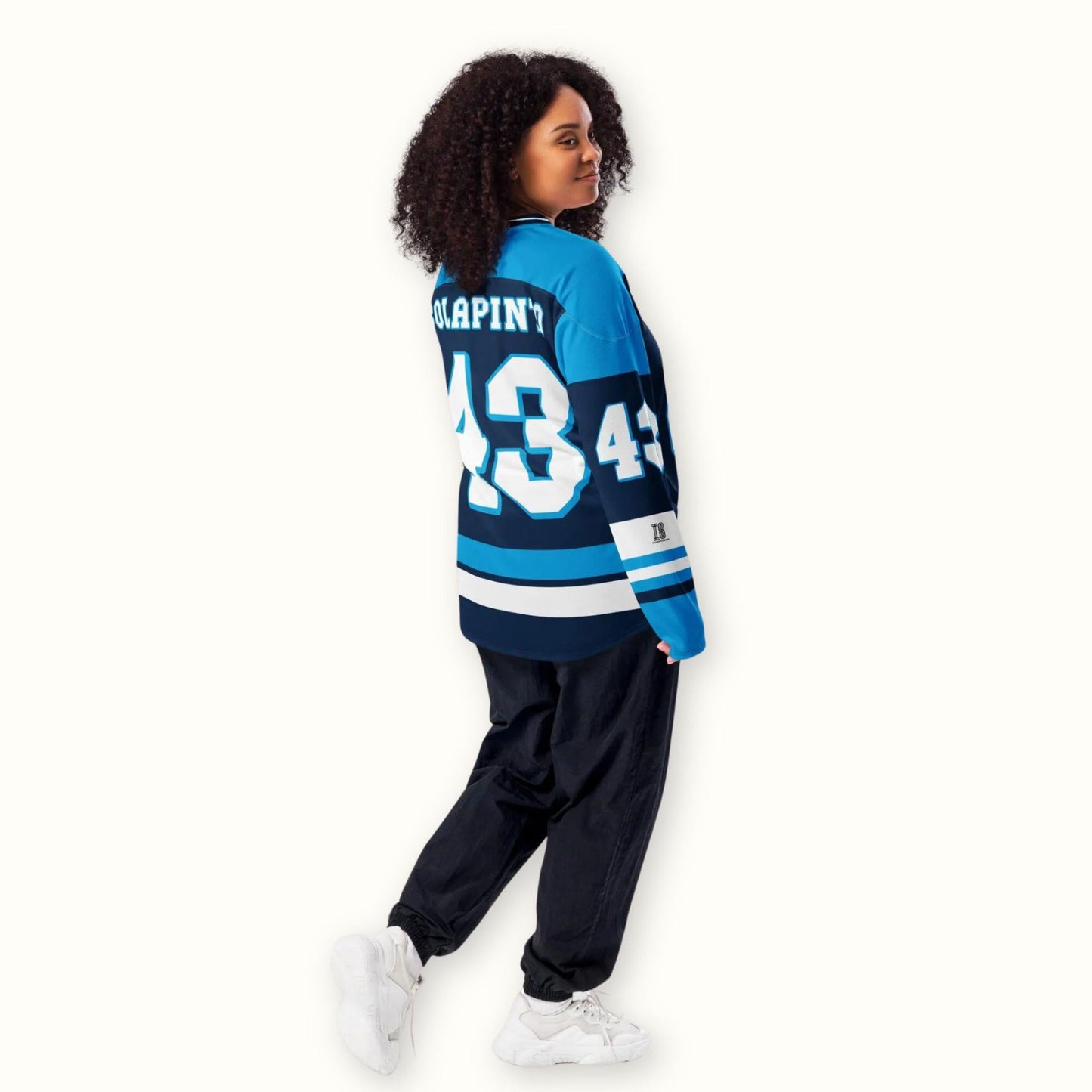 Unisex Oversized Racing Hockey Jersey– Lightweight Racing Hockey Jersey with Bold Number 81 Fan Gift