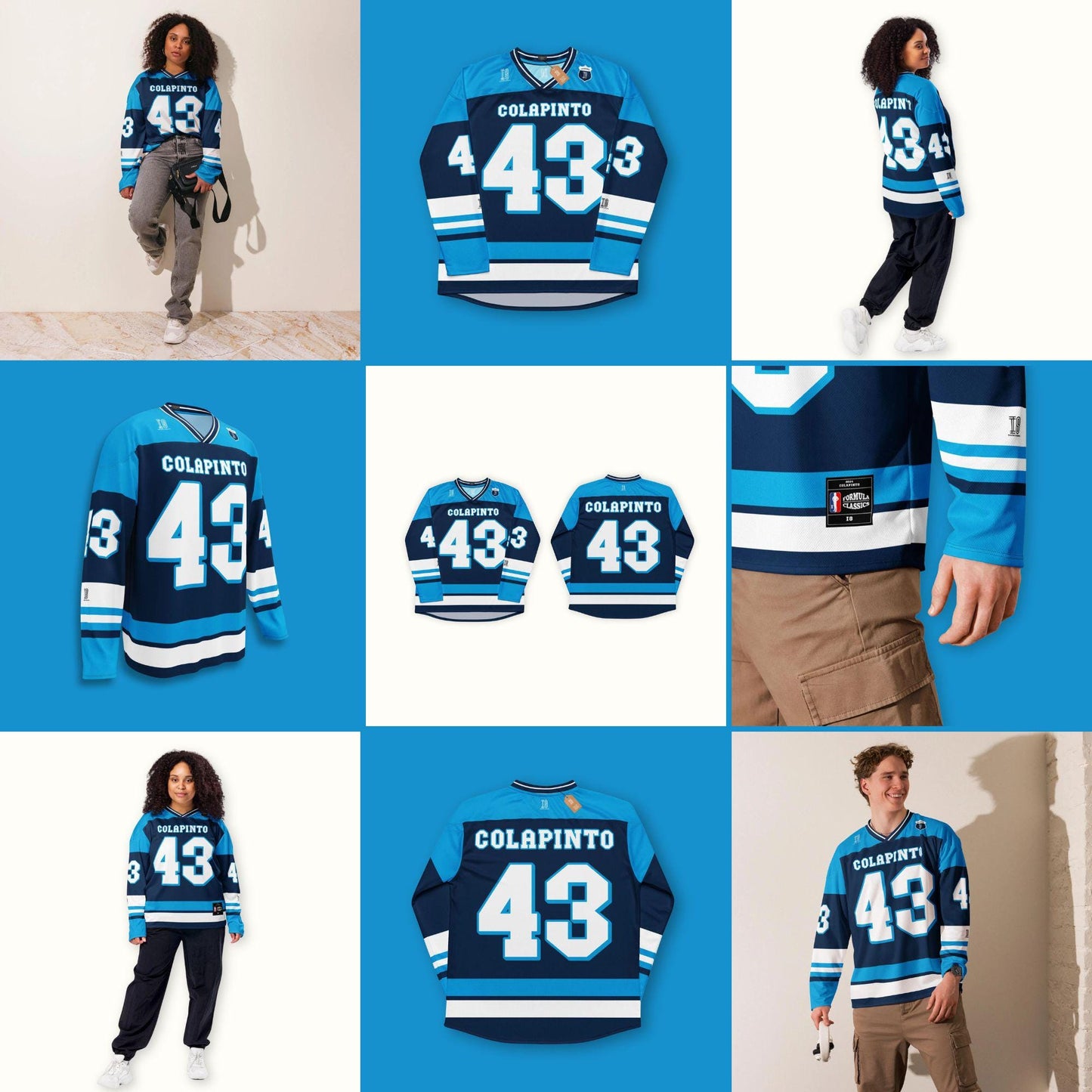 Unisex Oversized Racing Hockey Jersey– Lightweight Racing Hockey Jersey with Bold Number 81 Fan Gift