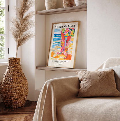 Coastal Cowgirl Art Print: Matisse Style Beach Decor