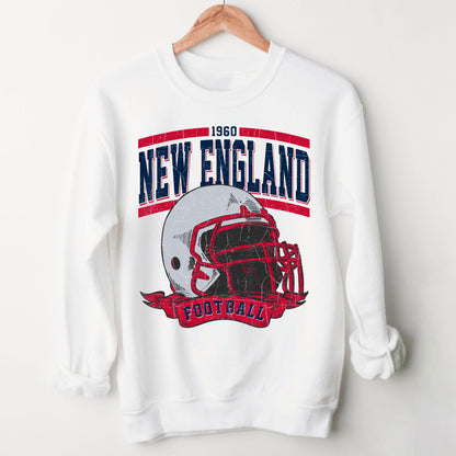 Vintage New England Football Sweatshirt,Sunday Football Shirt, New England Game Day Shirt, New England Football Shirt