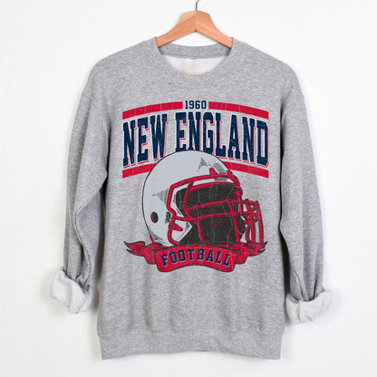 Vintage New England Football Sweatshirt,Sunday Football Shirt, New England Game Day Shirt, New England Football Shirt