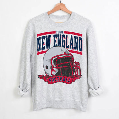 Vintage New England Football Sweatshirt,Sunday Football Shirt, New England Game Day Shirt, New England Football Shirt