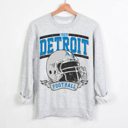 Detroit Football Shirt, Sunday Football, Detroit Football Sweatshirt, Super Bowl Shirt, Vintage Style Detroit Football Shirt.