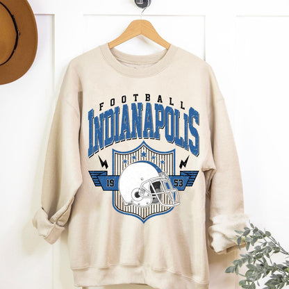 Indianapolis Football Sweatshirt,Trendy Indianapolis Football Fan Shirt,Indianapolis Game Day Shirt,Sunday Football Shirt,Indianapolis Shirt