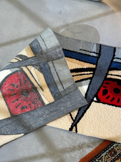 Anime Eyes Tufted Rug, Bedroom Decor, Living Room Decor, Anime character Rug, Anime Fan Gift, Gift for Him, Gift for Her