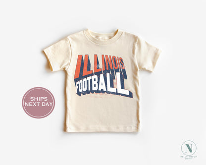Retro Illinois Football Shirt, Vintage Illinois Football Shirt, Urbana-Champaign Women Shirt, College Football Shirt