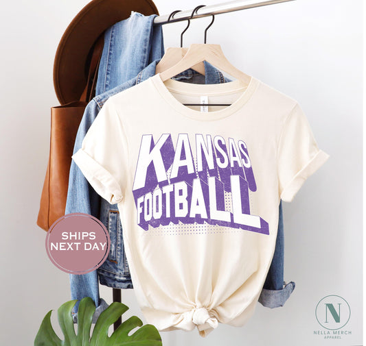 Retro Kansas Football Shirt, Vintage Kansas Football Shirt, Manhattan Kansas Shirt, College Football Shirt