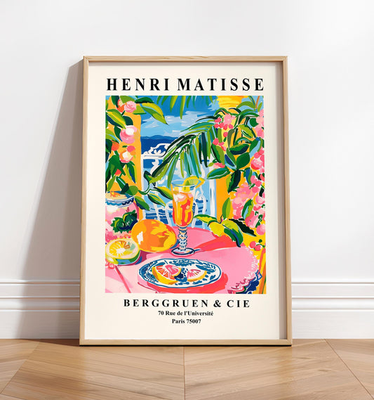 Henri Matisse Margarita Art Print: Tropical Summer Cocktail Wall Art