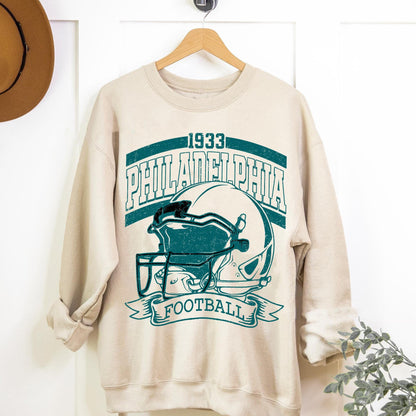Philadelphia Football Sweatshirt, Philadelphia Retro, Football Tee, Philadelphia Fan Shirt, Philadelphia Football Shirt, Vintage Style Gift.