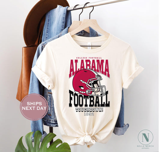 Retro Alabama Football Shirt, Vintage Alabama Football Shirt, Alabama Football Women Shirt, College Football Shirt