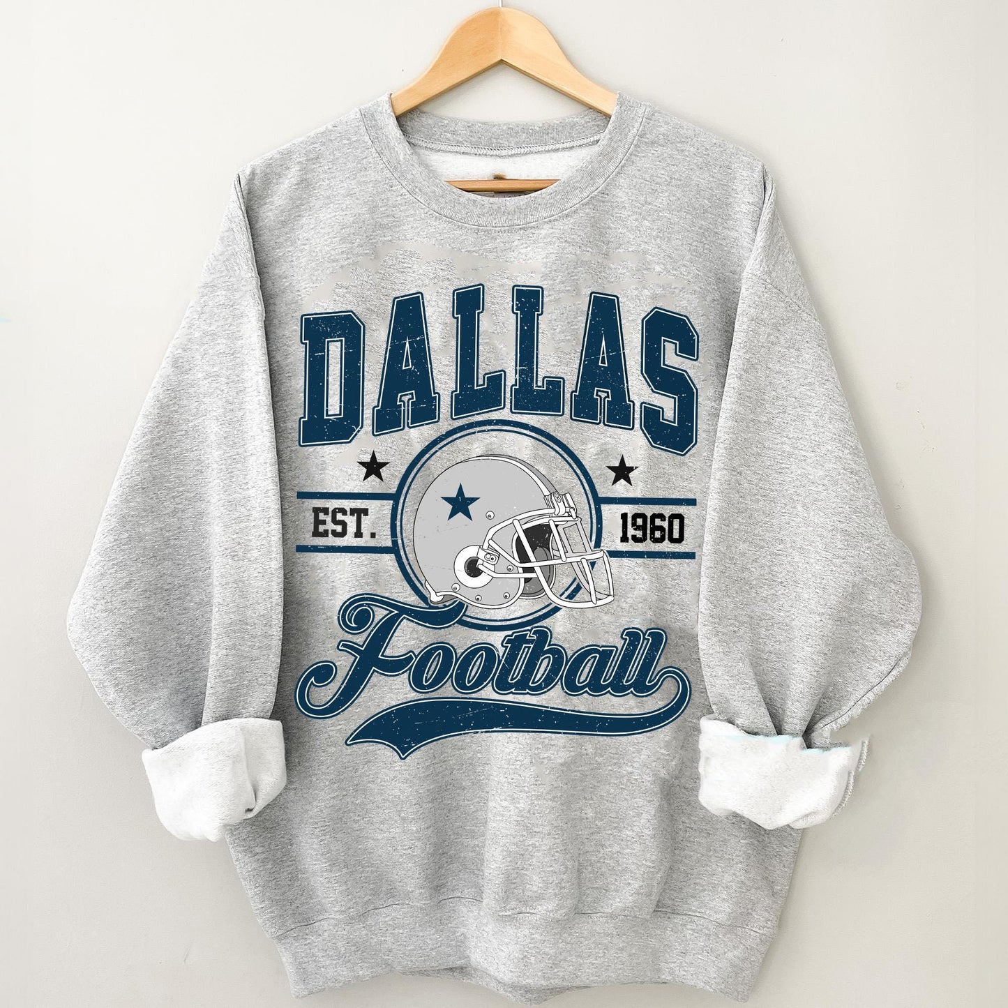 Vintage Dallas Football Sweatshirt, Dallas Game Day Shirt, Dallas Shirt, Game Day Shirt, Trendy Dallas Football Fan Gift.