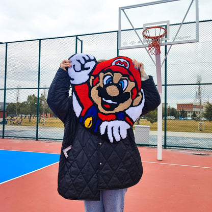 Game Room Rug, Tufted Rug, %100 Handmade Gift, Kids Room Rug, Retro Decor, Retro Rug, Video Game Rug, Popular Rug, Modern Rug, Area Rug