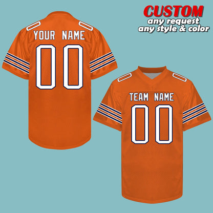 Custom Football jersey Personalized Your Name Stitched Printed Team sport uniform for Men Women Adult fans toddler kids youth New years gift