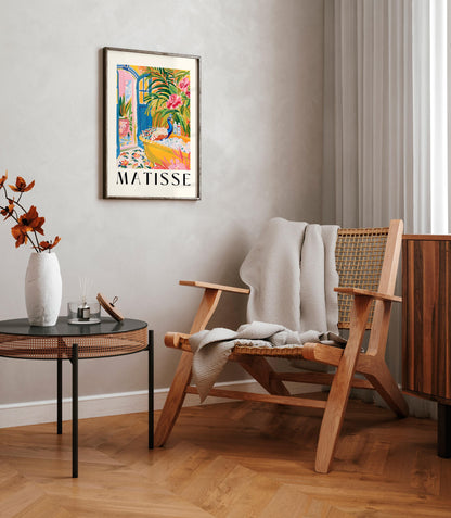 Peacock in Bathtub Art Print: Funny Mid-Century Modern Bathroom Decor