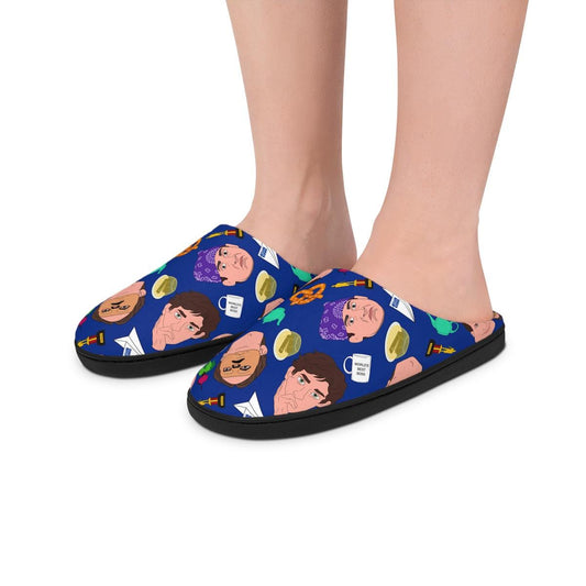 The Office Slippers | Dunder Mifflin Indoor Slippers Gift For Him For Her Cartoon Comfy Soft Shoes Kevin Jim Michael Scott Dwight Schrute