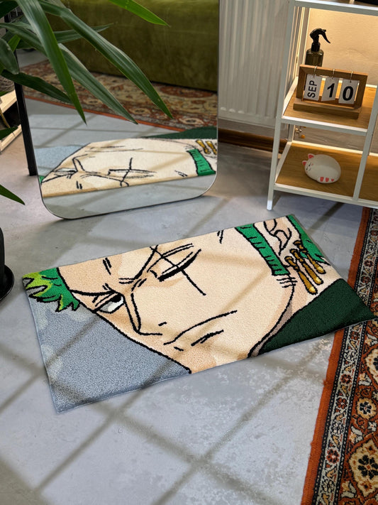 Anime Character Tufted Rug, Bedroom Decor, Living Room Decor, Anime Fan Gift, Gift for Him, Gift for Her