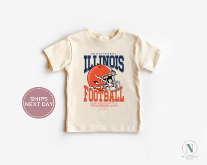 Retro Illinois Football Shirt, Vintage Illinois Football Shirt, Urbana-Champaign Women Shirt, College Football Shirt