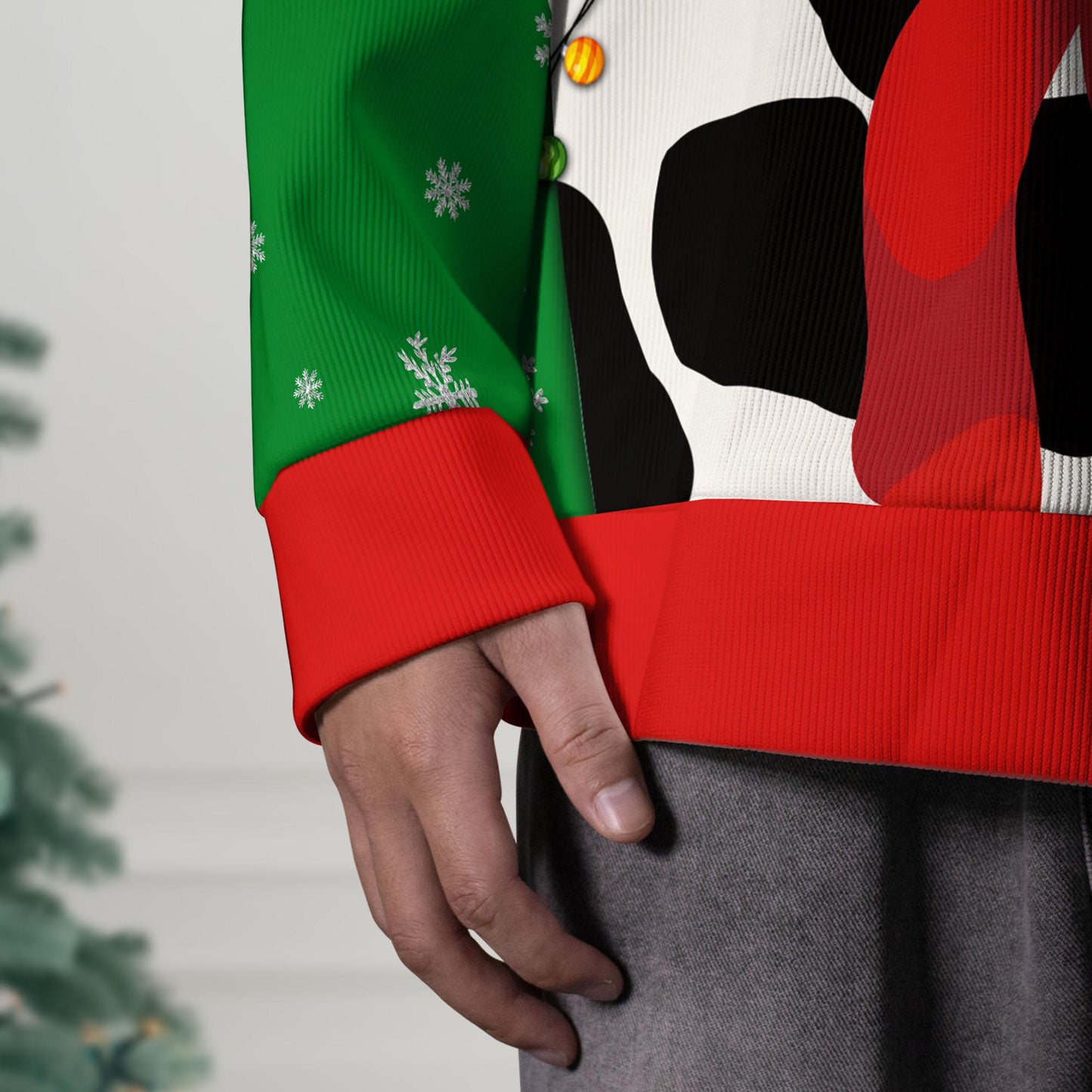 Funny Cow Ugly Christmas Sweater, Cow Crewneck Sweatshirt, Funny Christmas Gift, Funny Ugly Sweater, Funny Shirt, Christmas Shirt Gifts