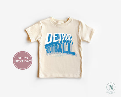 Retro Detroit Football Shirt, Vintage Detroit Football Shirt, Detroit Football Women Shirt, Detroit Michigan Football Toddler Shirt