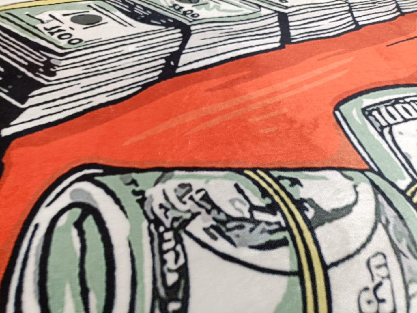 Money Box Rug: Modern Dollar Bill Design