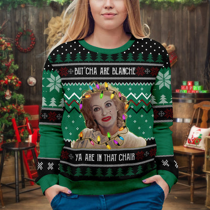 Baby Jane Christmas Ugly Sweater: Acrylic Wool Blend Holiday Sweatshirt