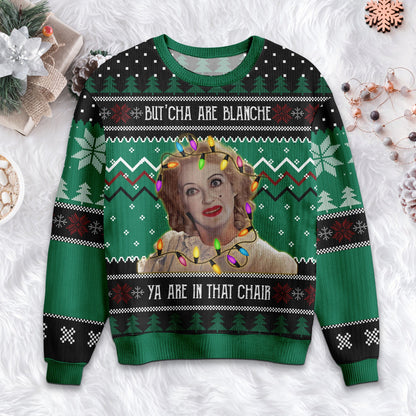 Baby Jane Christmas Ugly Sweater: Acrylic Wool Blend Holiday Sweatshirt