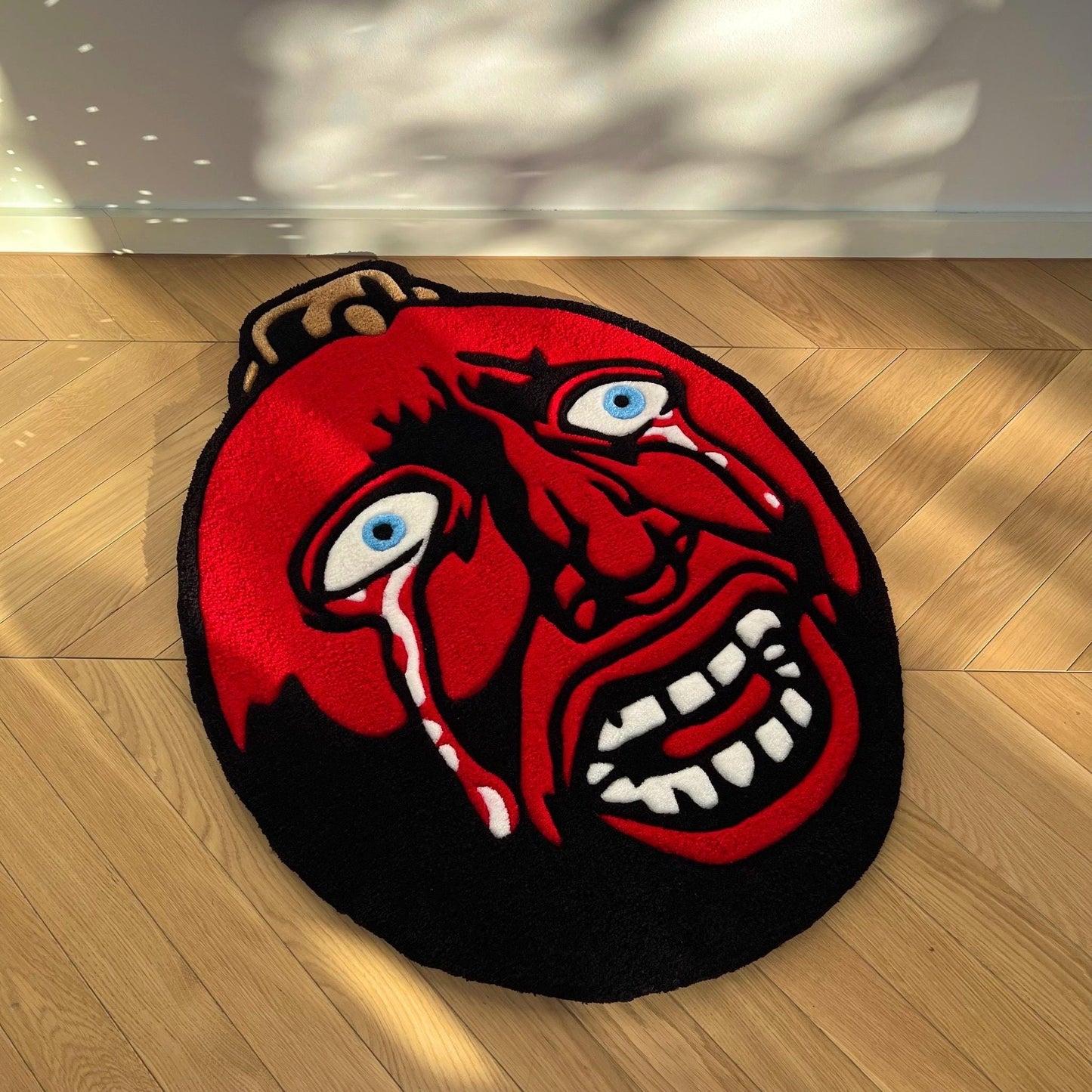 Berserk Behelit Rug: Handmade Tufted Anime Egg of the King