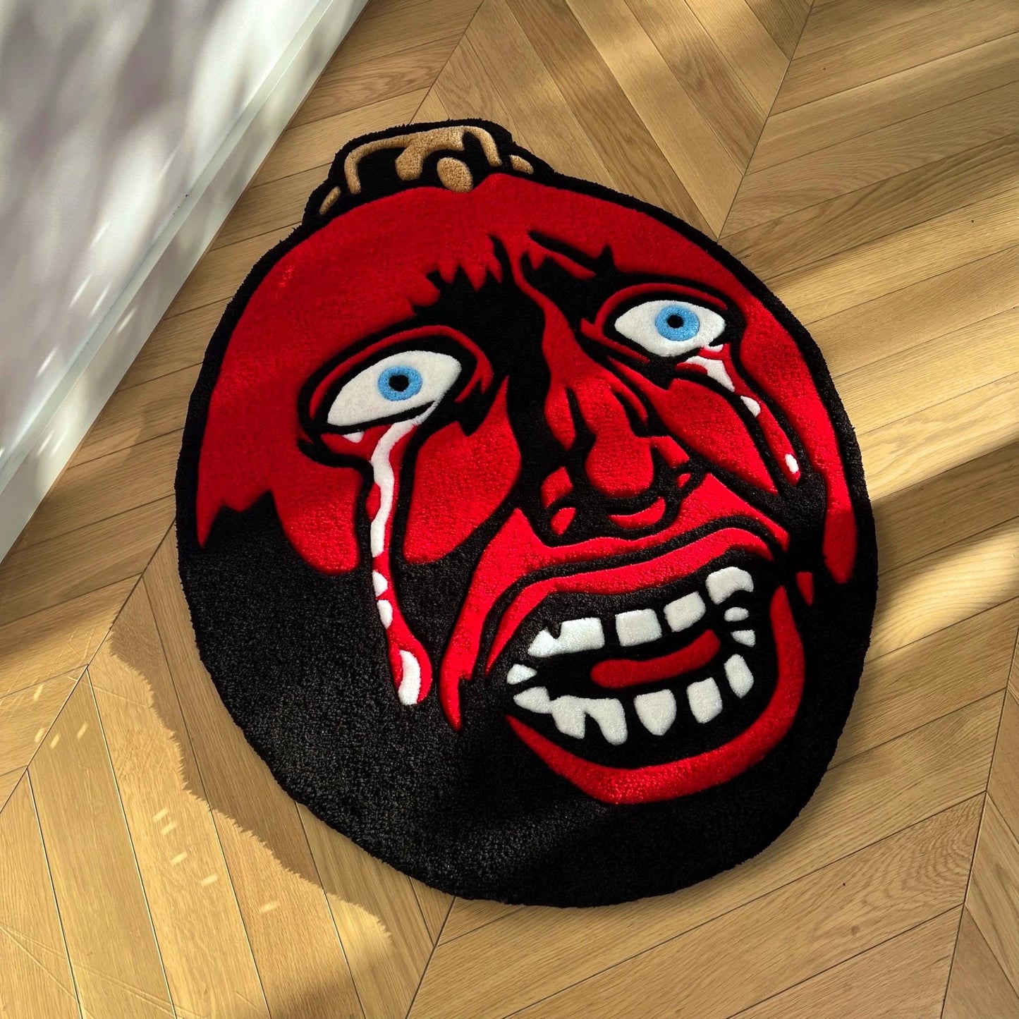 Berserk Behelit Rug: Handmade Tufted Anime Egg of the King