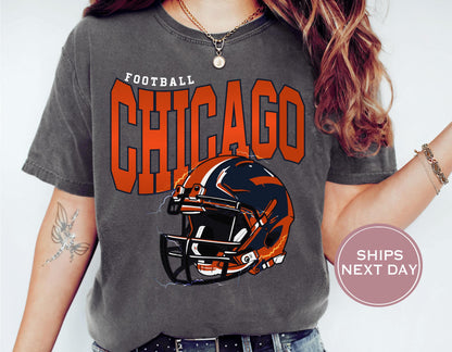 Retro Chicago Football Shirt, Vintage Chicago Football Shirt, Chicago Football Shirt, Trendy Chicago Football Shirt, Game Shirt