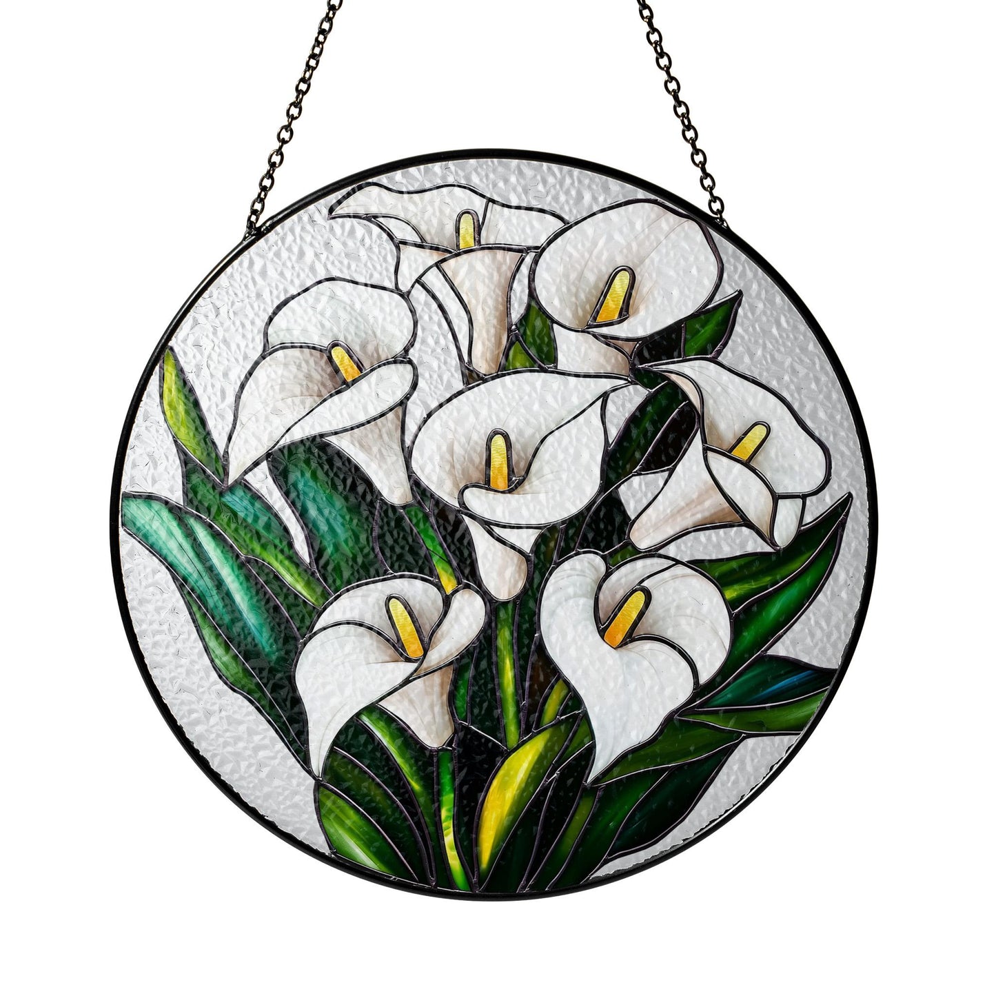 Calla Lily flower Stained glass Suncatcher, Calla Lily Suncatcher, Gift For Calla Lily Lovers, Gift For Him, Gift For Her, Garden Decoration