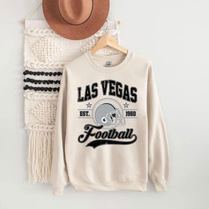 Vintage Las Vegas Football Sweatshirt, Las Vegas Shirt, Trendy Las Vegas Football Fan Gift, Las Vegas Game Day Shirt, Game Day Shirt.