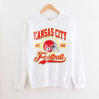 Kansas City Football, Kansas City Football Sweatshirt, Game Day Shirt, Kansas City Fan, Kansas City Sweatshirt, Football Fan Gift.