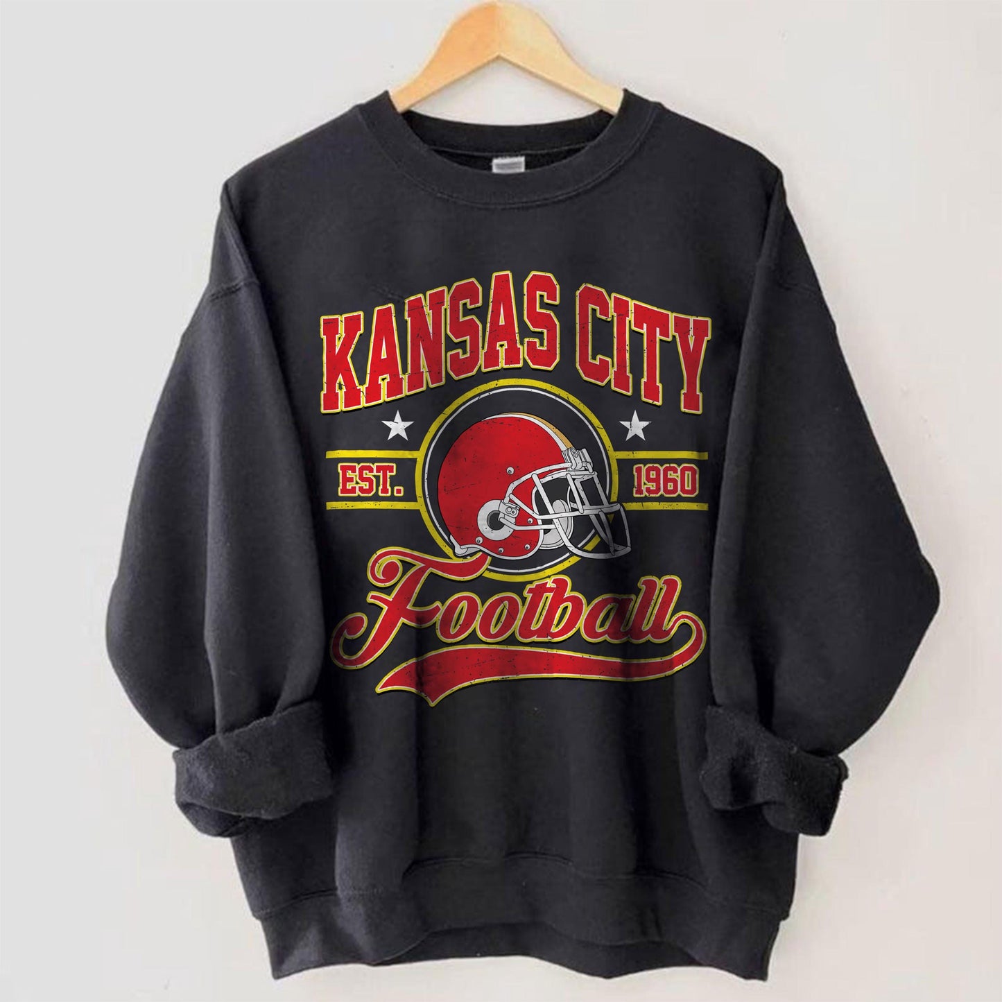 Kansas City Football, Kansas City Football Sweatshirt, Game Day Shirt, Kansas City Fan, Kansas City Sweatshirt, Football Fan Gift.