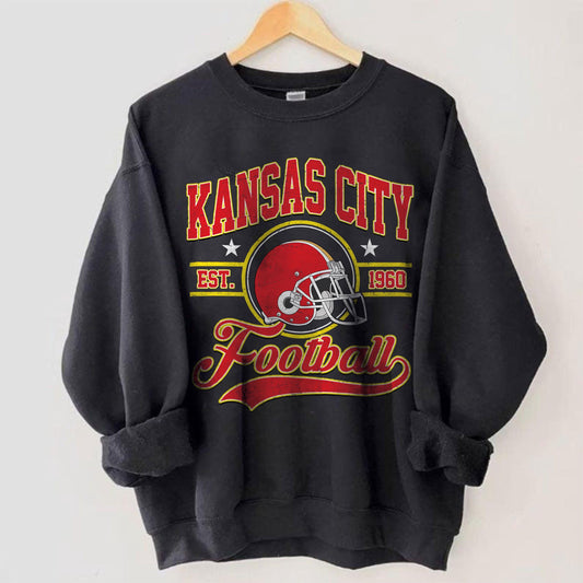 Kansas City Football, Kansas City Football Sweatshirt, Game Day Shirt, Kansas City Fan, Kansas City Sweatshirt, Football Fan Gift.
