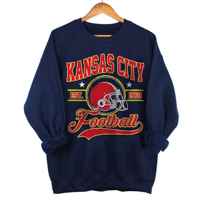 Kansas City Football, Kansas City Football Sweatshirt, Game Day Shirt, Kansas City Fan, Kansas City Sweatshirt, Football Fan Gift.