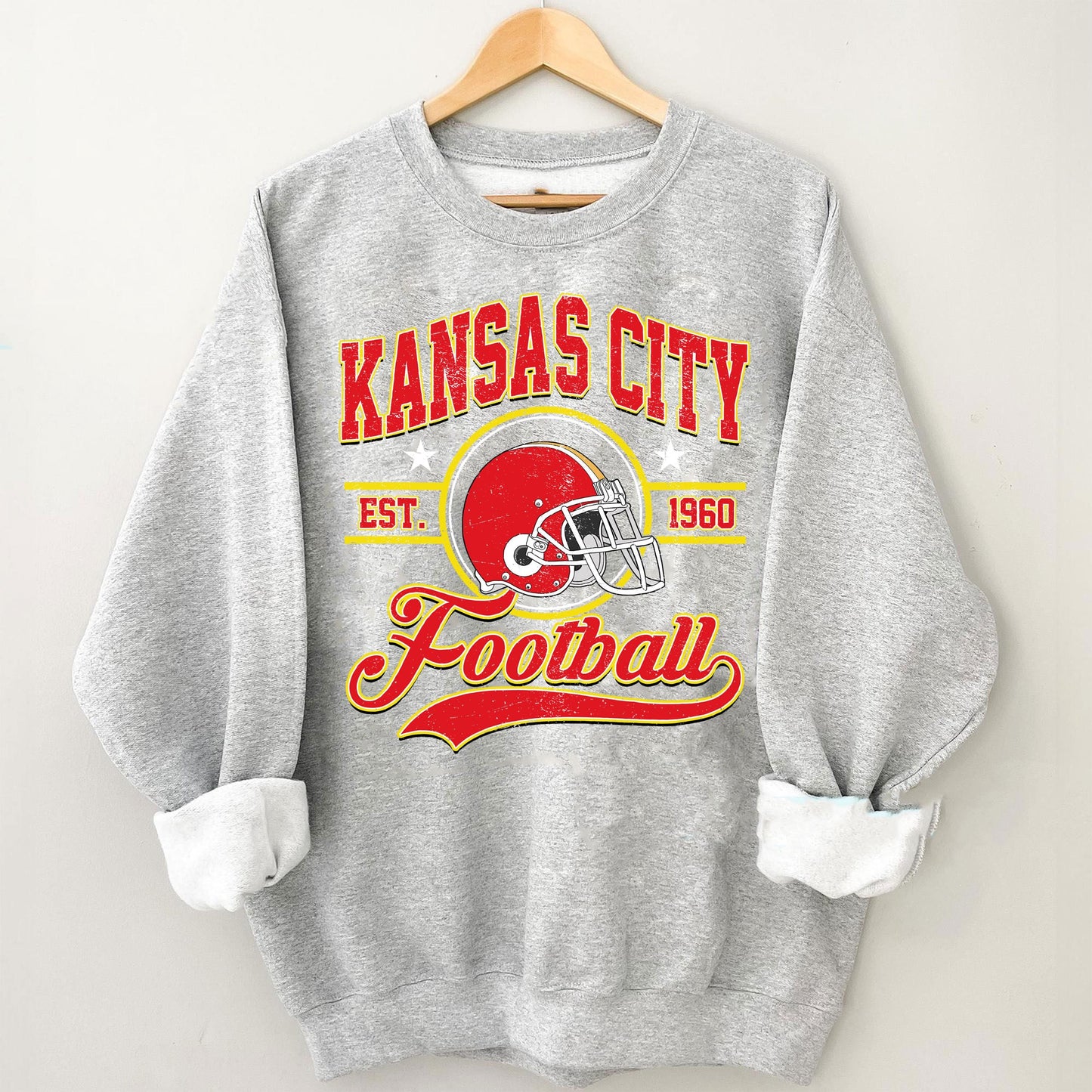 Kansas City Football, Kansas City Football Sweatshirt, Game Day Shirt, Kansas City Fan, Kansas City Sweatshirt, Football Fan Gift.